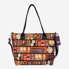 The front view of a Shag Tiki Tapa Mini Streamline Tote