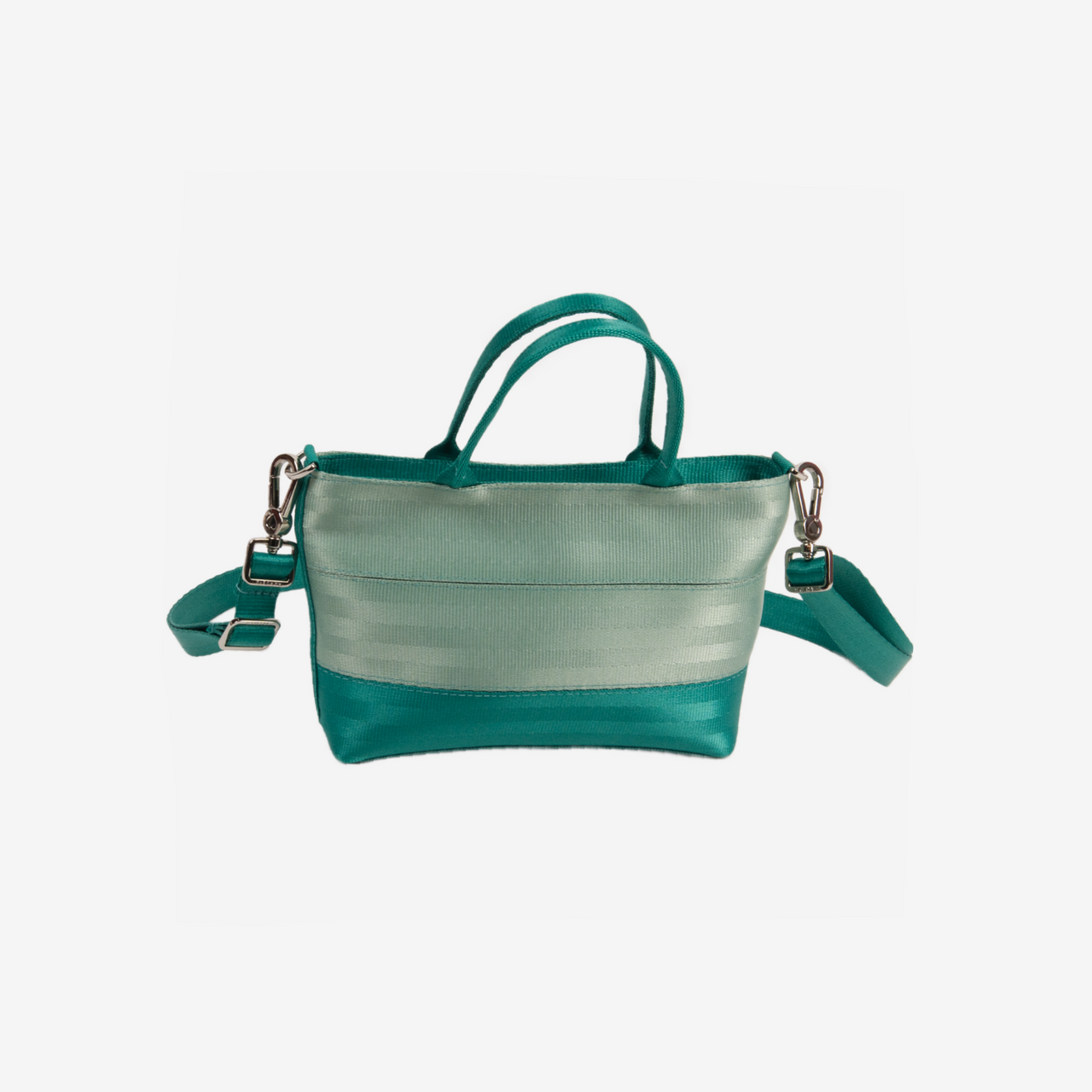 The front of a Mint N Emerald Petite Tote
