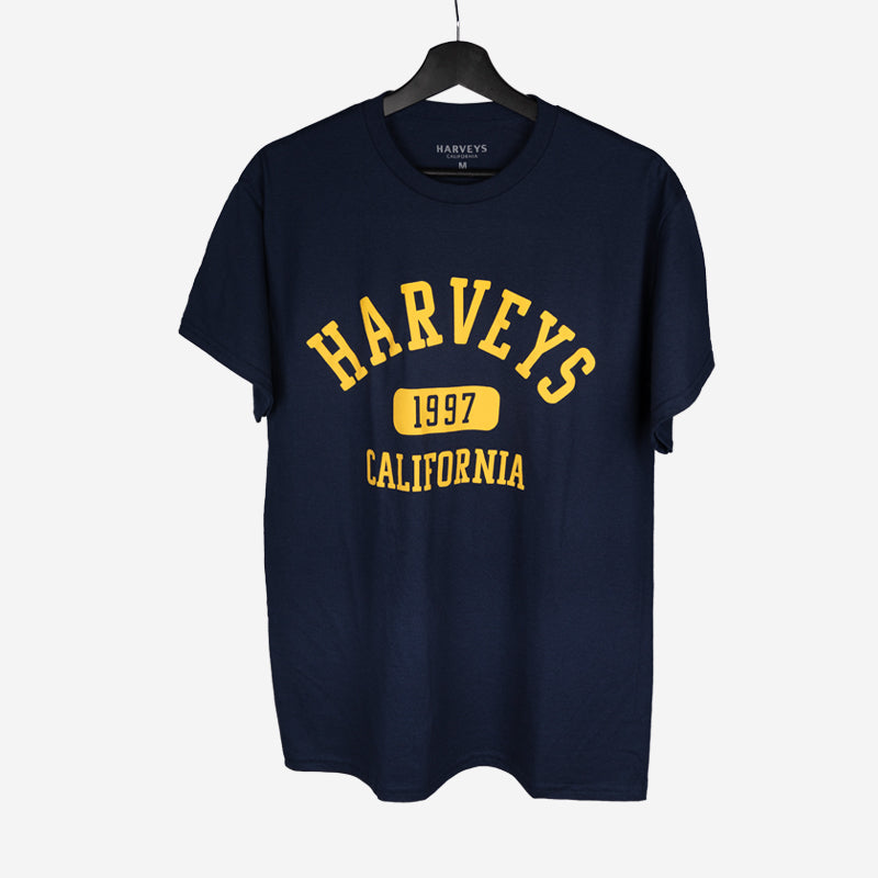 Harveys Crew Shirt / Navy