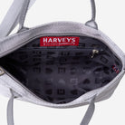 The inside of the Silver Petite Tote