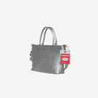 The side of the Silver Petite Tote