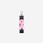 The front view of The Pink Agenda Pink Ribbon Breast Cancer 4 Panel Keychain
