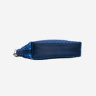 The bottom view of a Scarlet and Blue Dottie Petite Tote