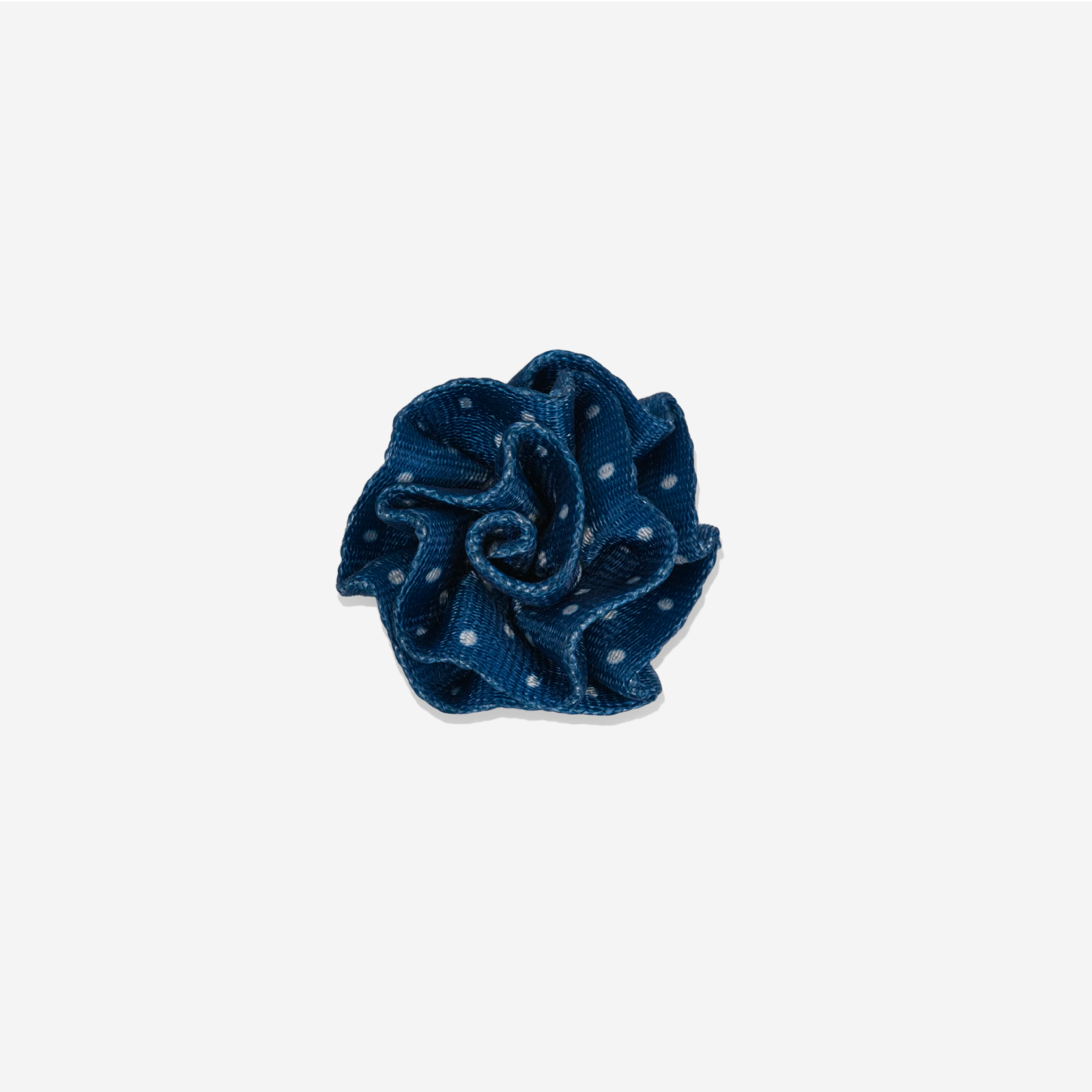 A Blue Dottie Mystery Rosette Clip