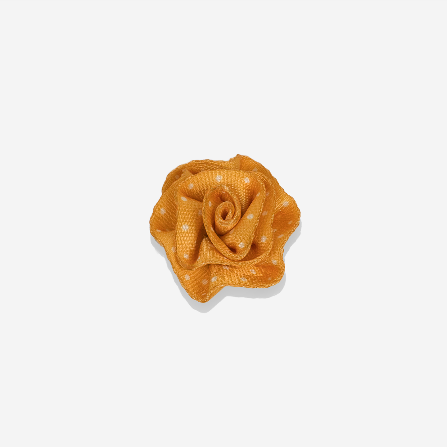 A Yellow Dottie Mystery Rosette Clip