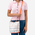 The Rosie Tote in PopCycle being worn by a model