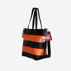 Front/side view of Rosie tote in Jack O'Lantern