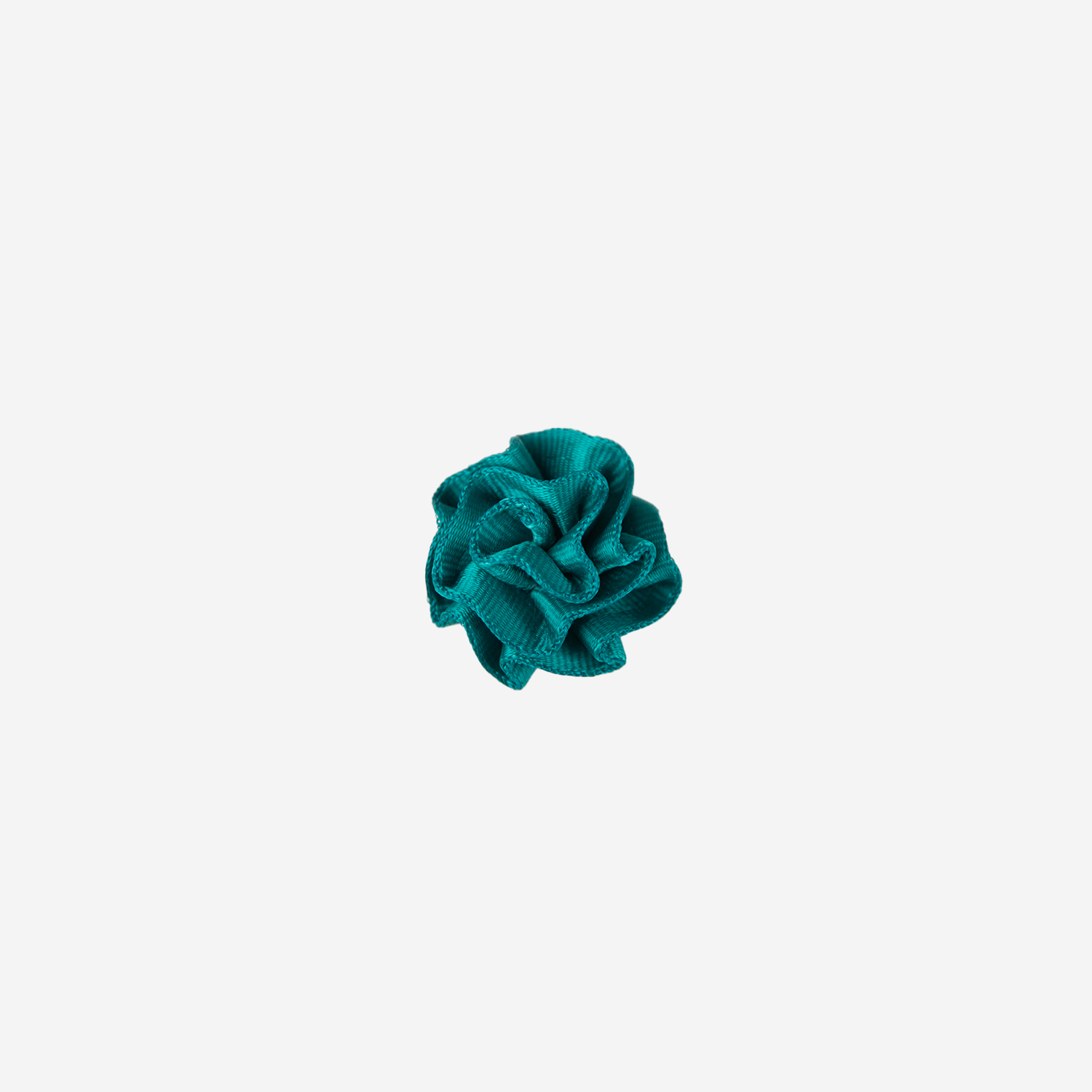 Front view of a Rosette Clip in the color Caribbean Green