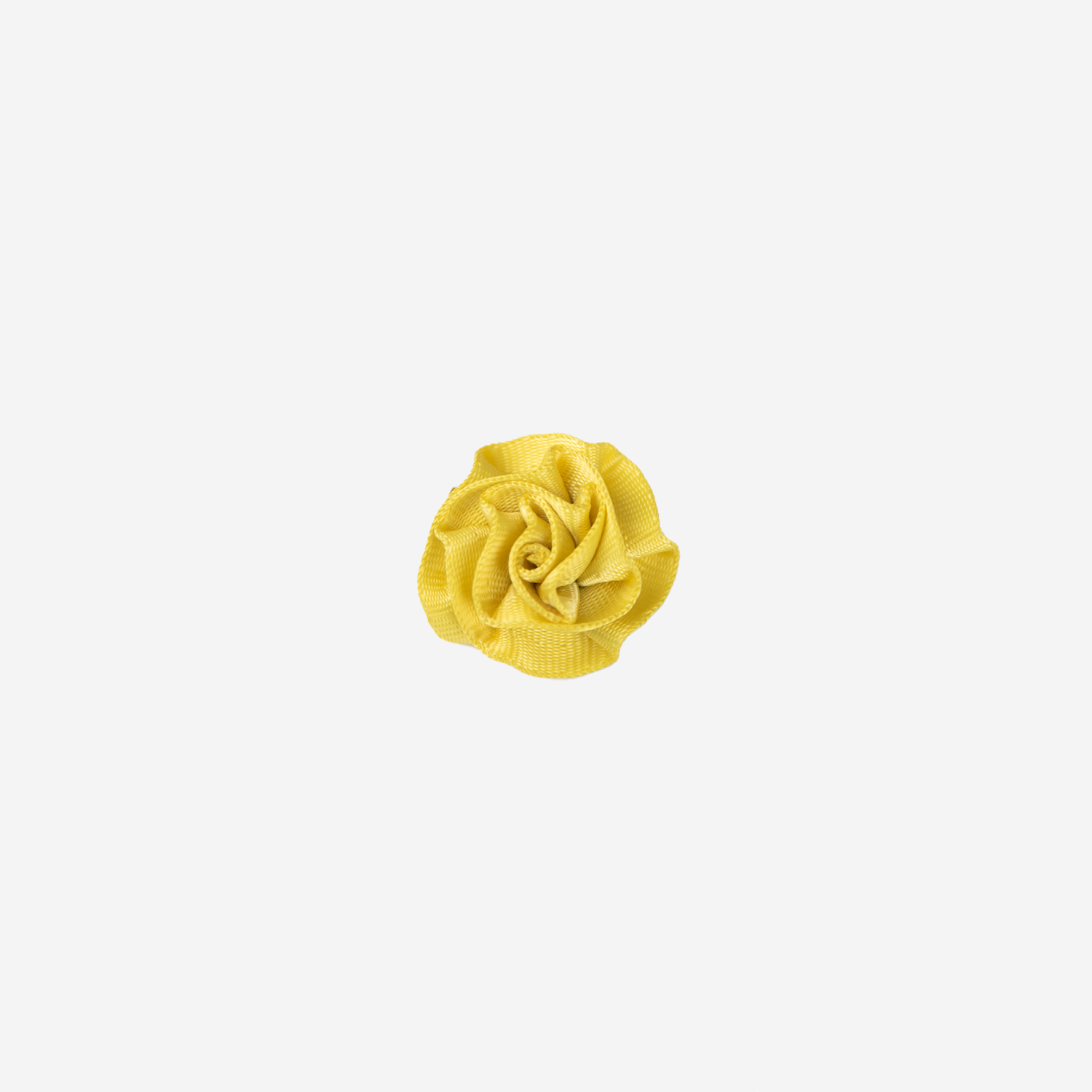 Front view of a Rosette Clip in the color Citron