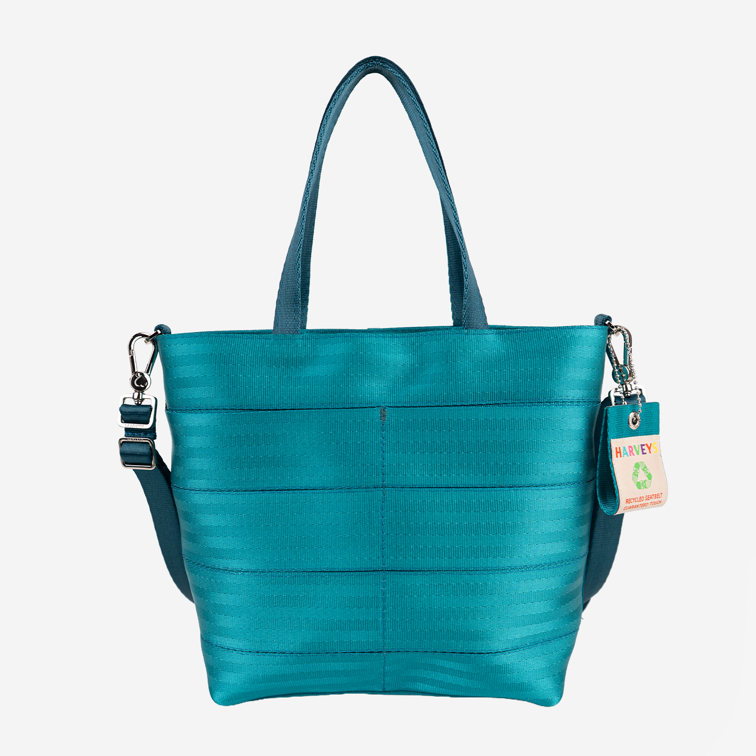The front view of the Rosie Tote in Aqua