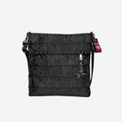 The front of a Black Widow Streamline Crossbody 
