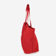 Canvas Tote Sunbrella Scarlet Side View