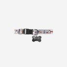 The front view of the S/M Dog Collar in Top Dog