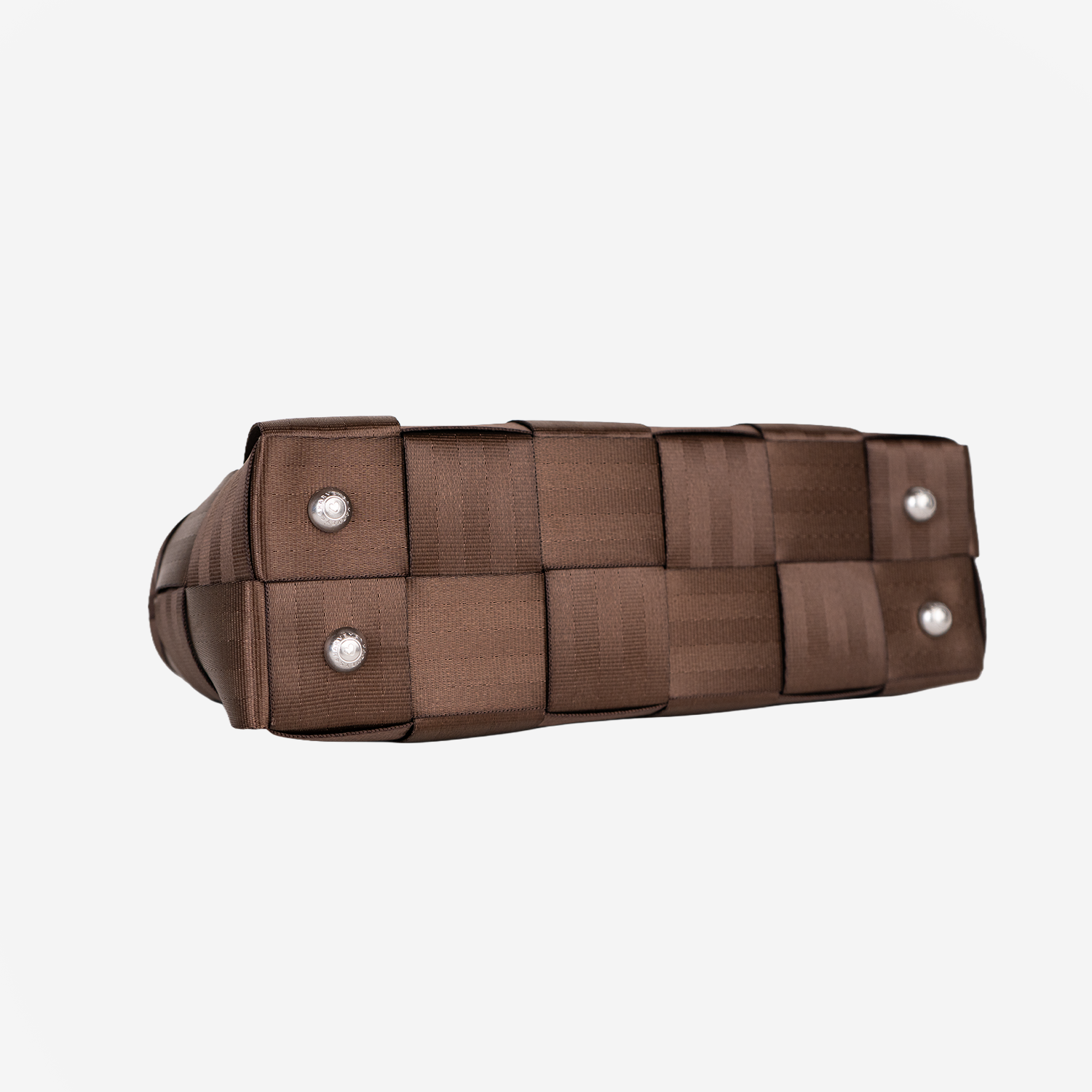 The bottom view of a Satchel in Espresso