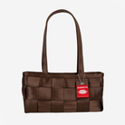 The front view of a Satchel in Espresso