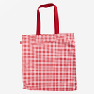 The front of a Shopper Tote in Red Gingham