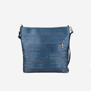 A Streamline Crossbody in Denim
