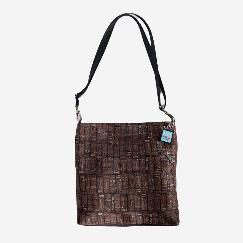 Streamline crossbody shag tiki front view
