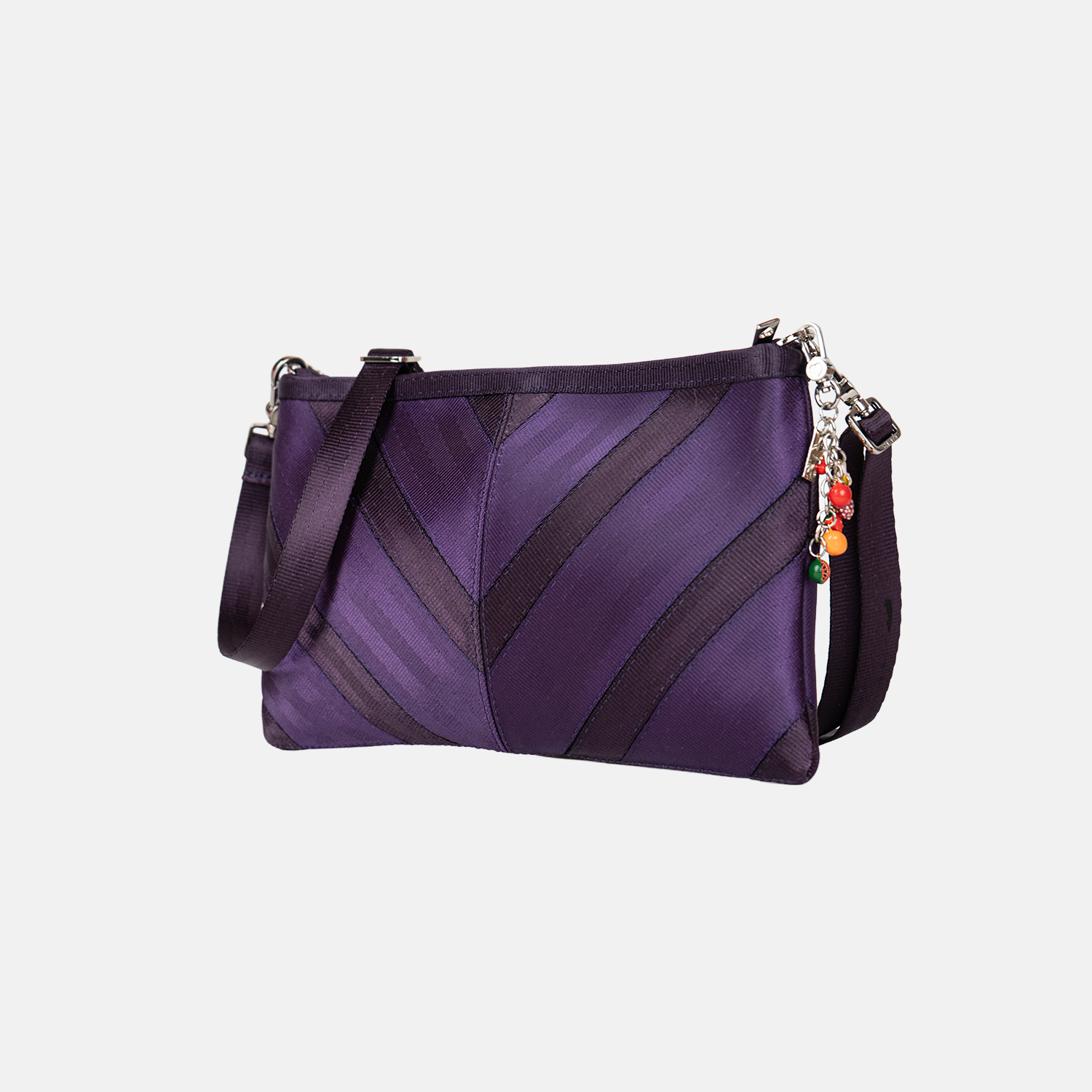 Side view of a Grape Soda Sydney Clutch