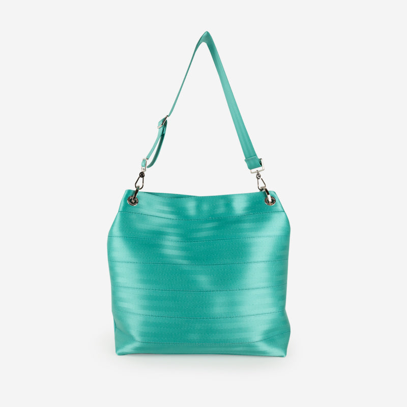 Turquoise Large Hobo Front View