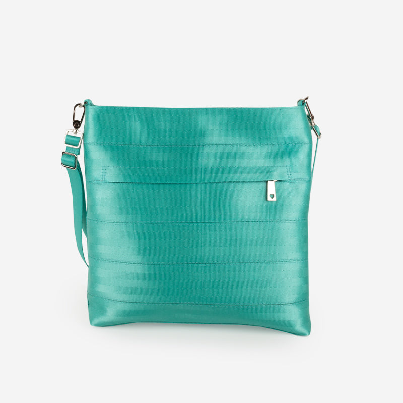 Turquoise Streamline Crossbody Front View 