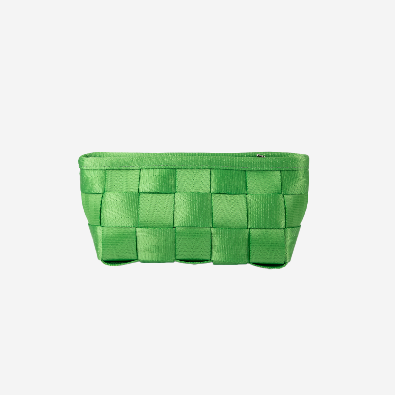 Triangle Makeup Case in the color Apple Green
