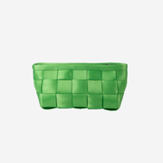 Triangle Makeup Case in the color Apple Green