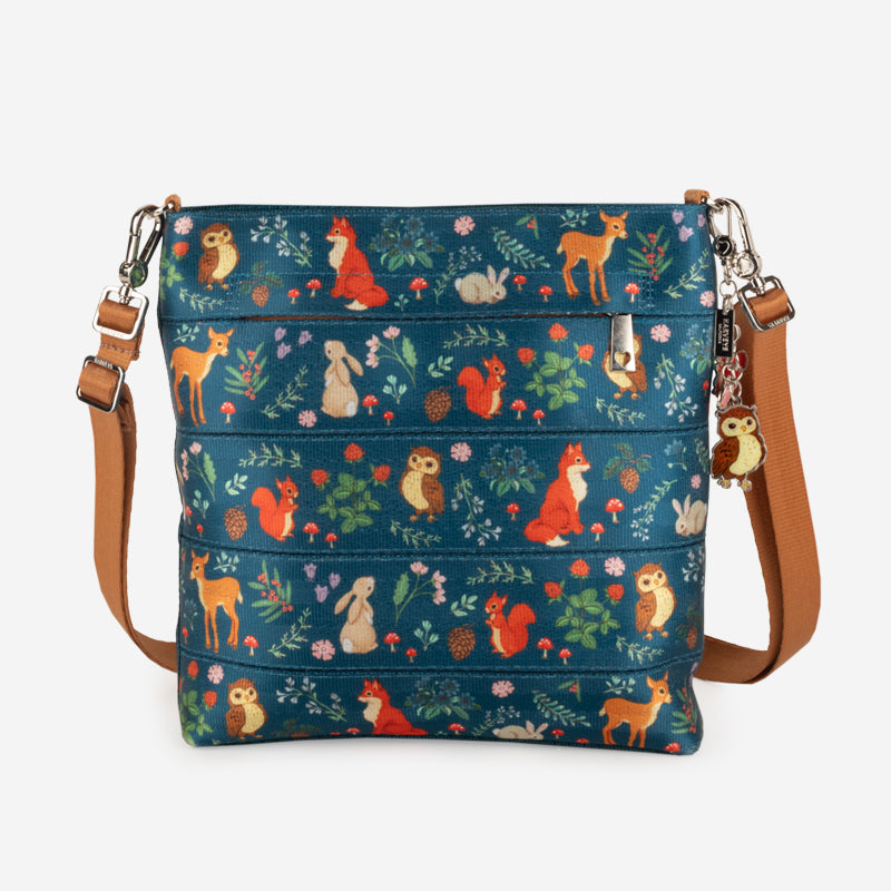 Small Streamline Crossbody Woodland Creatures Front