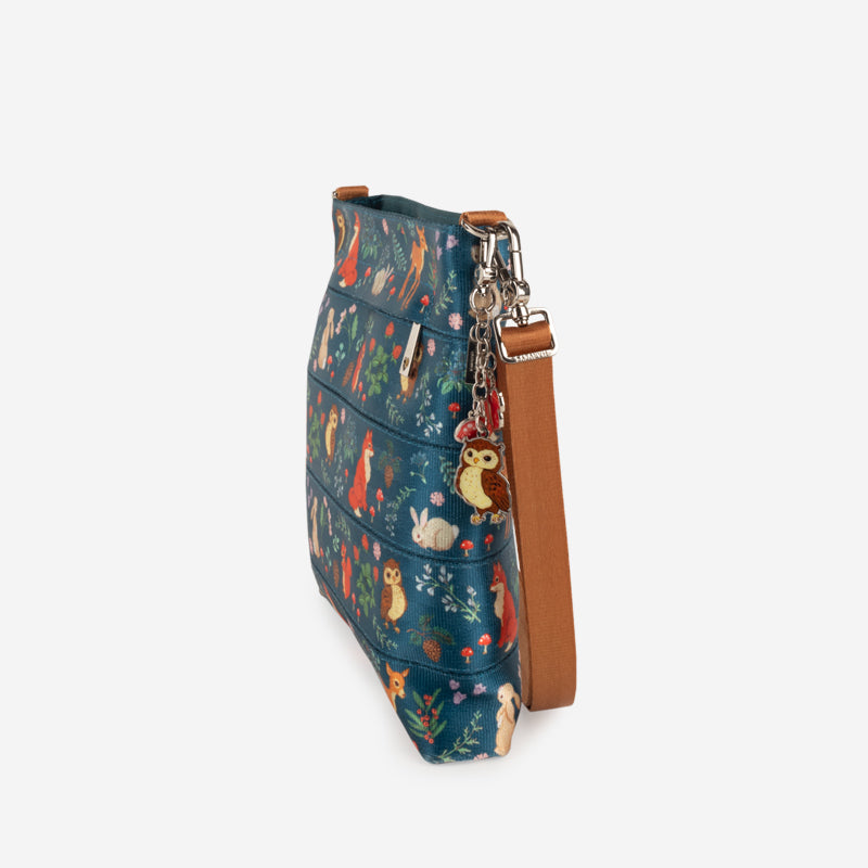 Small Streamline Crossbody Woodland Creatures Side