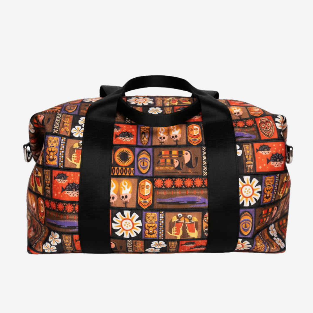 The front view of a Shag Tiki Tapa Weekender