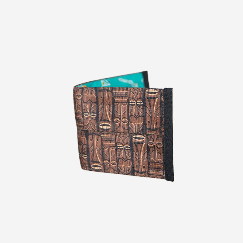 Front view billfold shag tiki