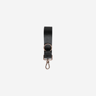 The front of a black 4 panel keychain