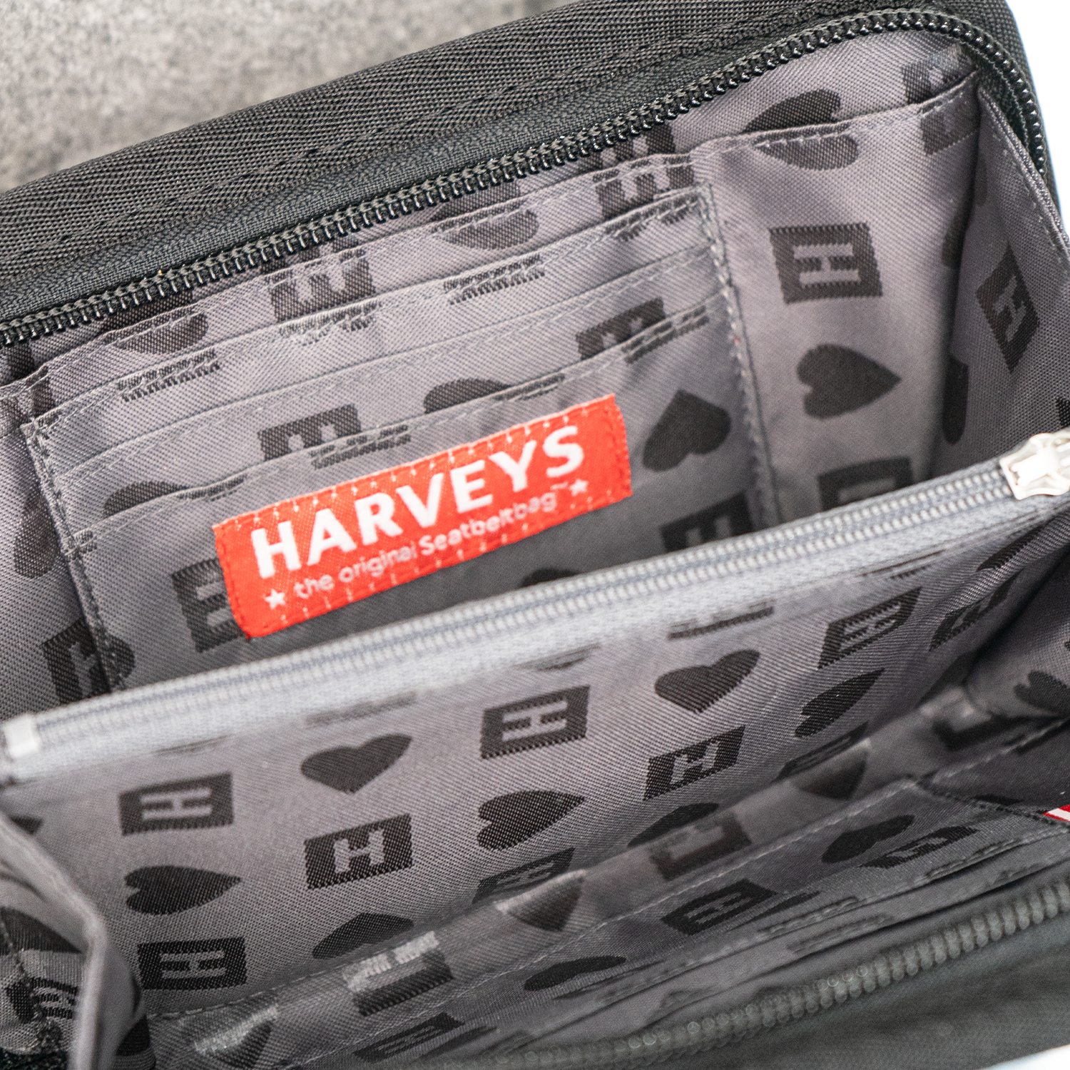 The inside of a Classic Wallet in Black