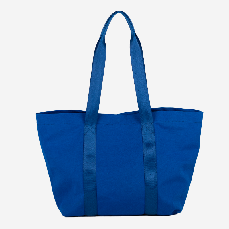 Canvas Tote Sunbrella Sapphire Front View