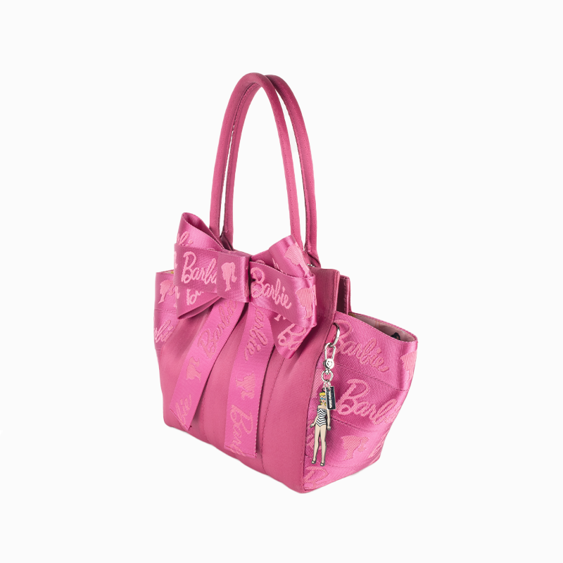 Mini Bow Tote Barbie Side View