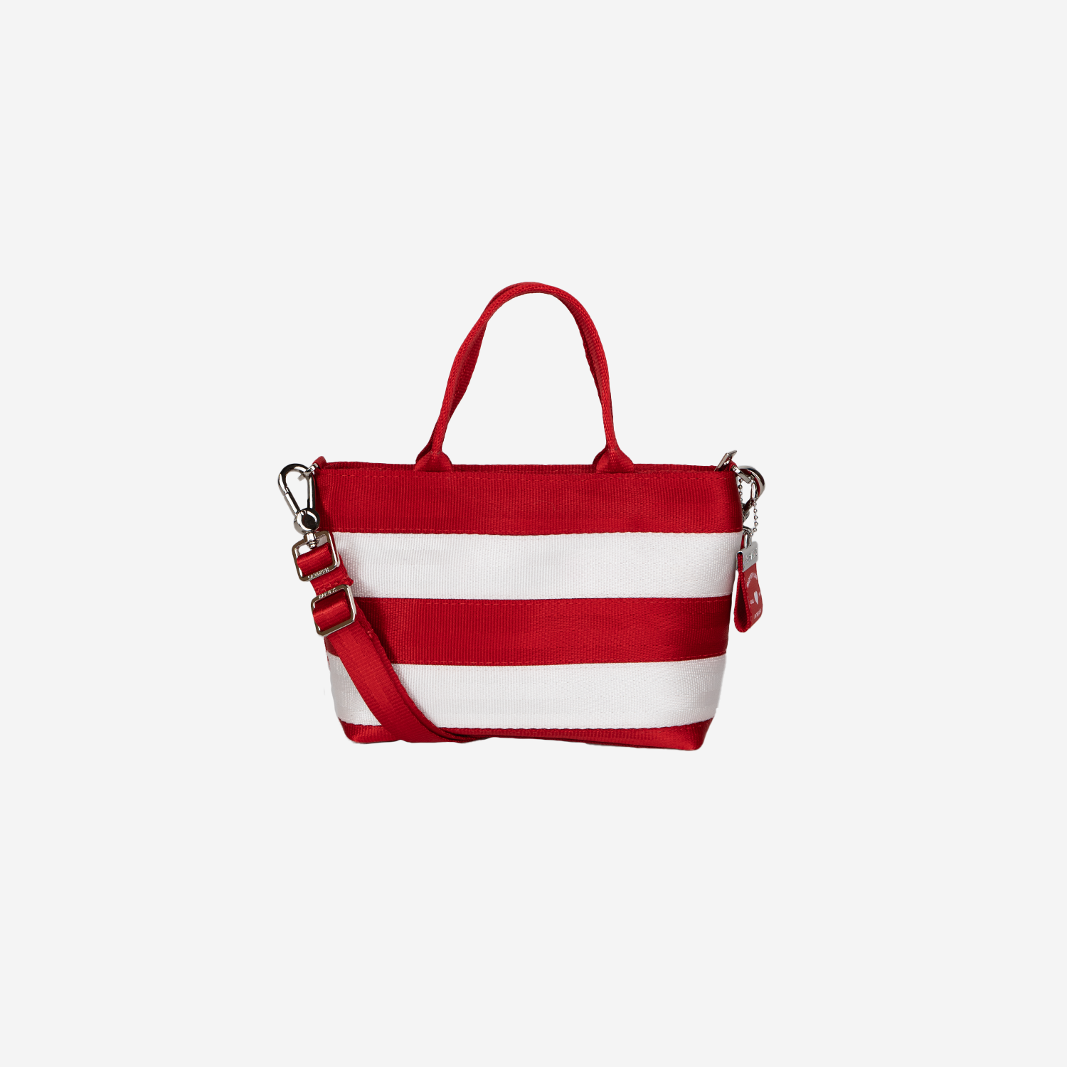 The front of a Candy Cane Petite Tote