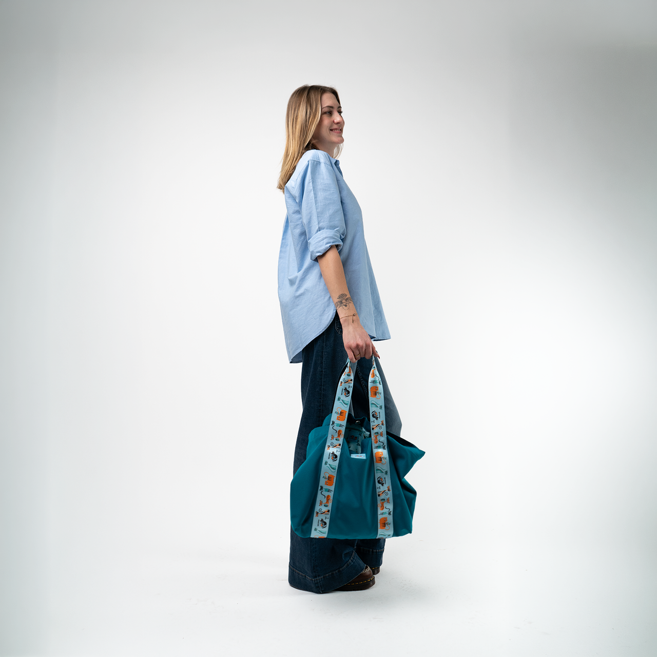 Canvas Tote / Shag Cocktail Cats