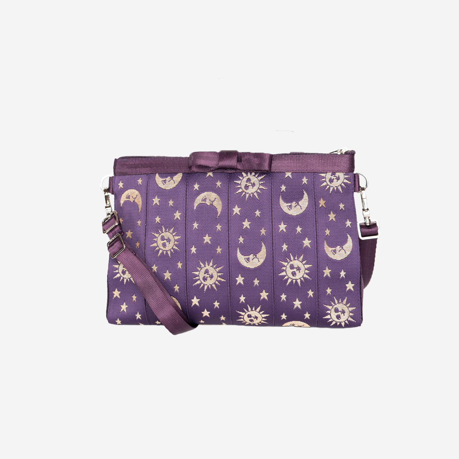 The front of a Celestial Bow Clutch