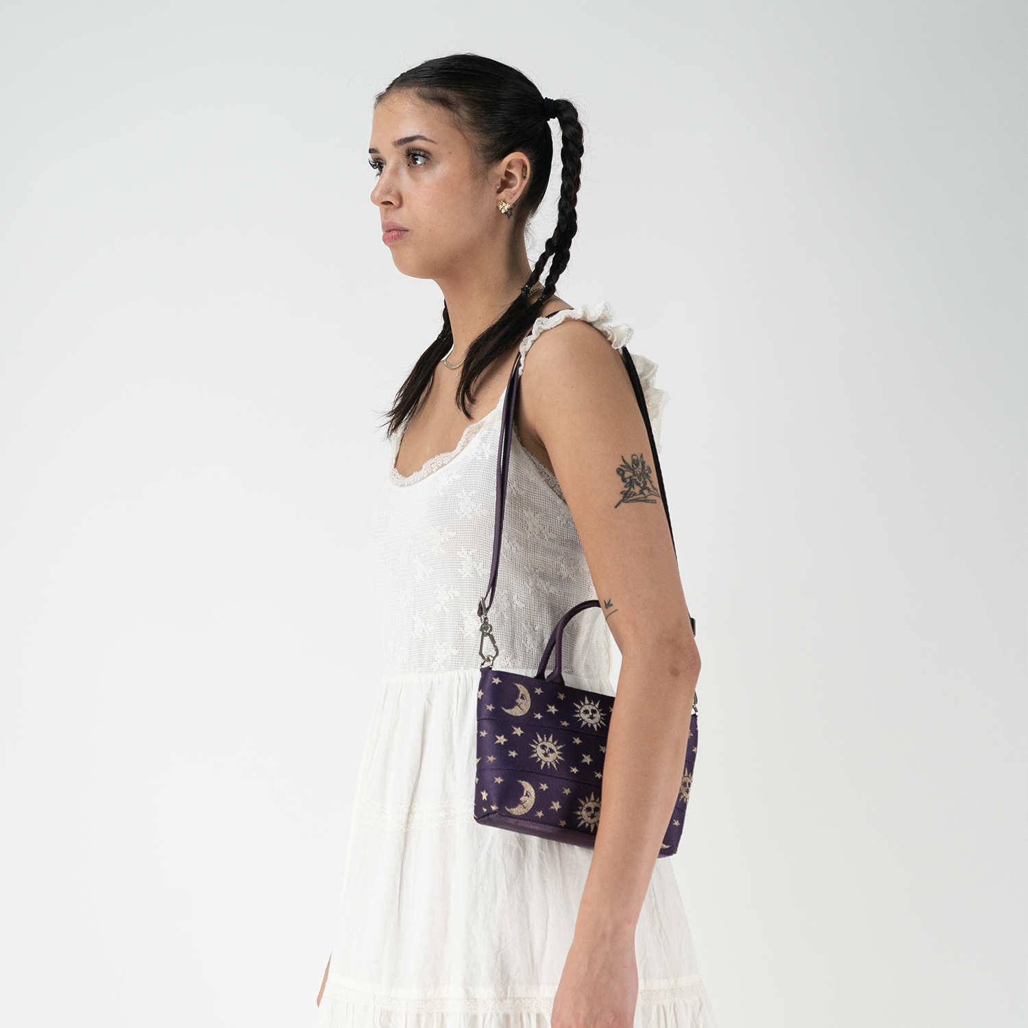 Celestial Petite Tote on a model