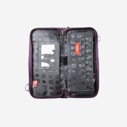 The inside of a Lola Clutch Wallet in the color Blackberry