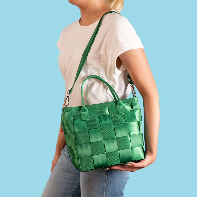 Crossbody Tote / Kelly Green