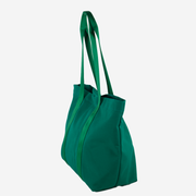 Canvas Tote Sunbrella Kelly Green Side View