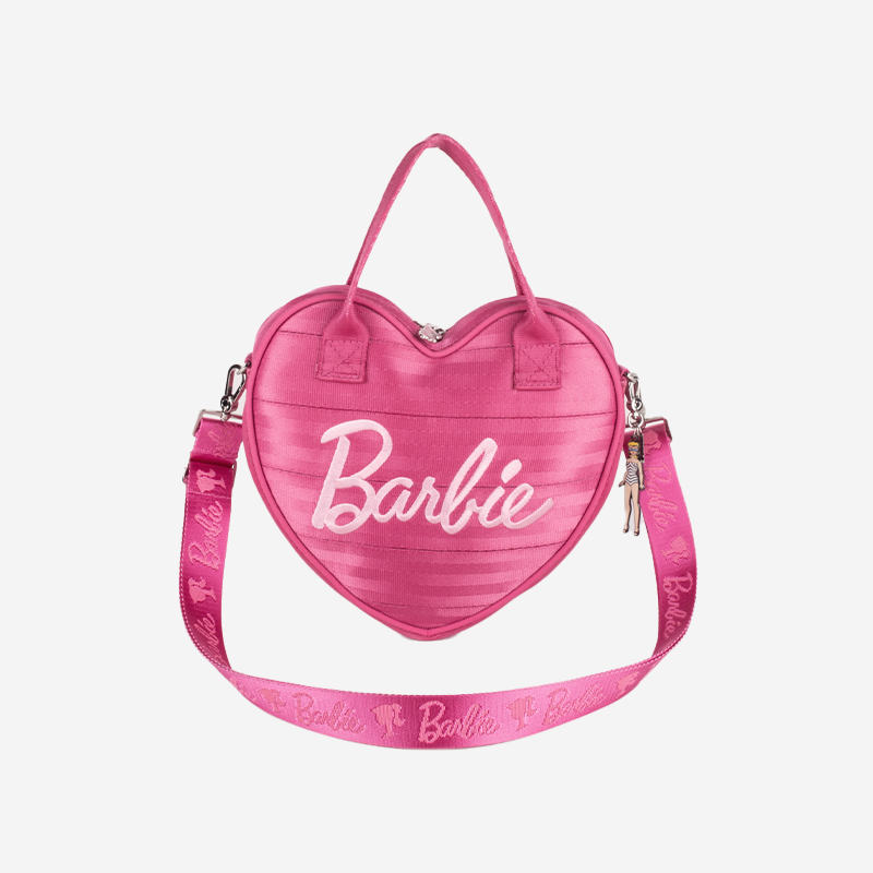 Barbie ソフトケース ハートデザイン Amazon.com: SALLY ROSE Barbie Travel Jewelry Case Official License