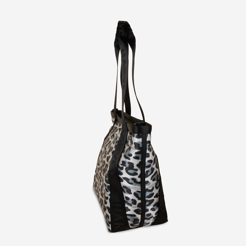 Medium Boat Tote / Ice Leopard