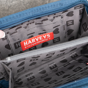 The inside of a Classic Wallet in Indigo