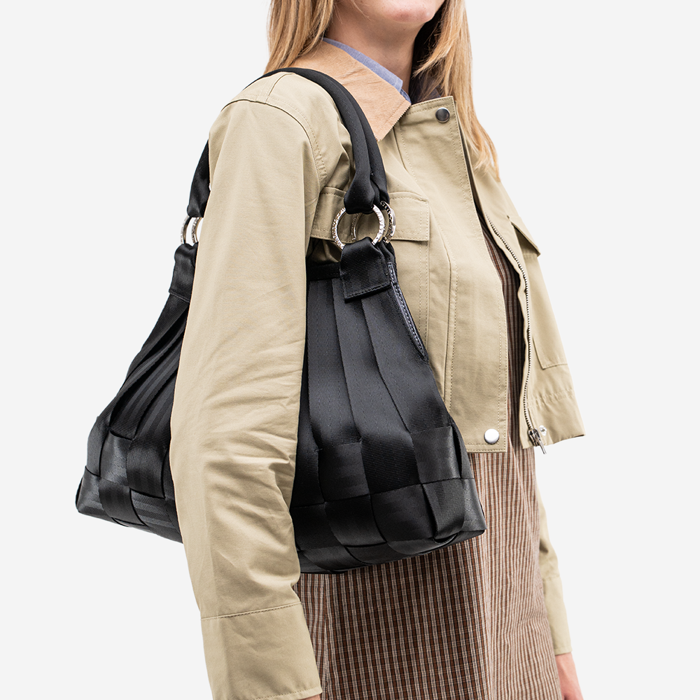 The Large Stella in Black being worn by a model