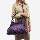 The Large Stella in Blackberry being worn by a model