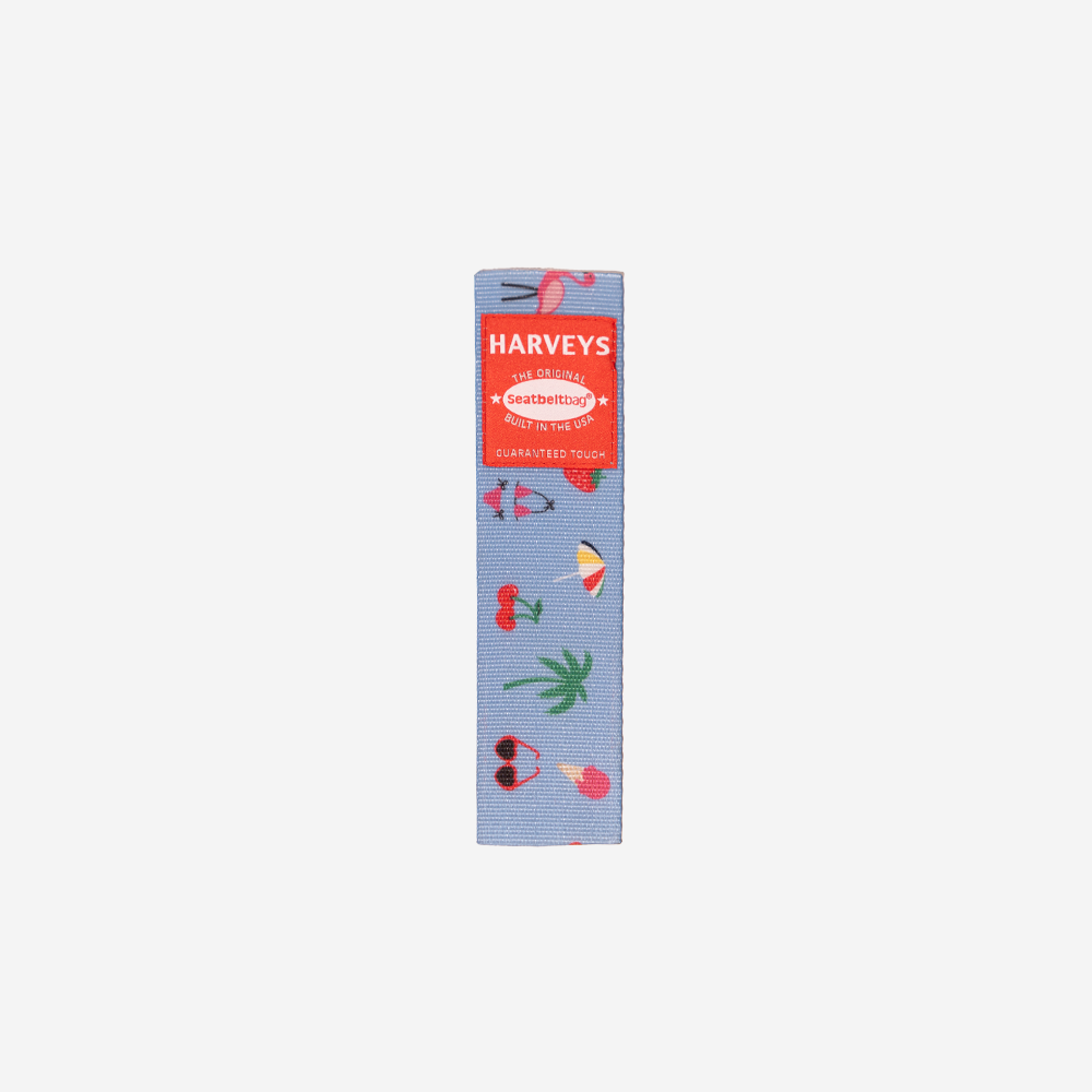 The front of the Life's A Beach Seatbelt Bookmark
