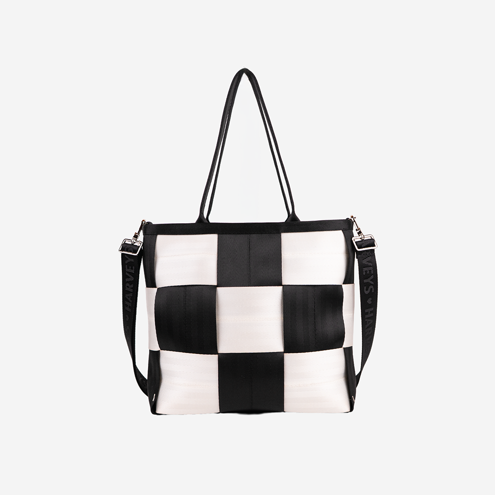 Medium Audrey Tote / Black N White