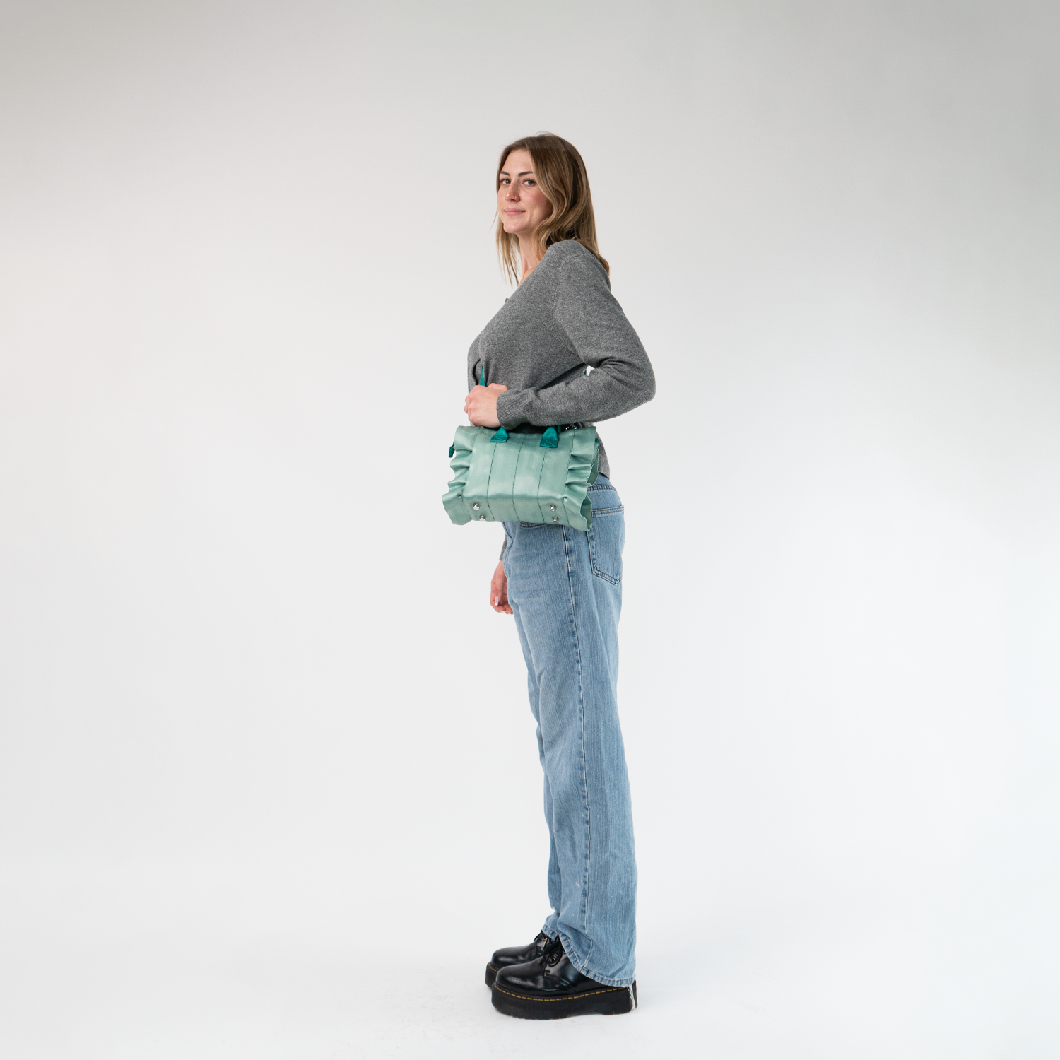 The Mint N Emerald Lolita being worn by a model